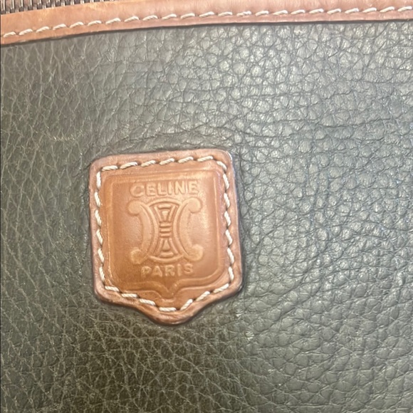 Celine Brown Leather Toiletry Bag with Gold Zipper - Picture 7 of 8